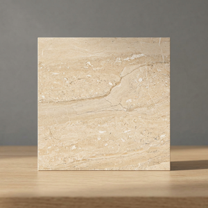 Azulejos de Porcelana Brillante Dyna Marfil de 600x600 mm, Aspecto de Mármol Beige, para Pisos Interiores de Lujo - Product Image 3