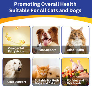 Huile <span class=keywords><strong>de</strong></span> poisson d'eau profonde naturelle oméga <span class=keywords><strong>pour</strong></span> chats et chiens, soutenant la santé <span class=keywords><strong>de</strong></span> la peau, la brillance du pelage et le contrôle <span class=keywords><strong>de</strong></span> la <span class=keywords><strong>perte</strong></span> <span class=keywords><strong>de</strong></span> poils - Product Image 5