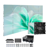 Écran LED extérieur portable 4x3 7680Hz 4K 8K P3.91 2.6 SMD avec support en aluminium, flight case, économie d'énergie, location, IP65