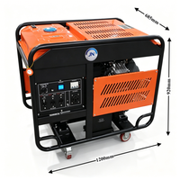 Generator Bensin Portabel KEWO 110v 230v 380v 15kw 16kw 18kw 20kw Silinder Ganda Rangka Terbuka untuk Penggunaan Rumah Tangga