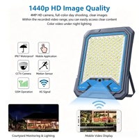 Lampe solaire de rue 1000W IP65 avec caméra CCTV cachée, WiFi, éclairage extérieur, projecteur LED, détecteur de mouvement PIR, télécommande, jardin, route