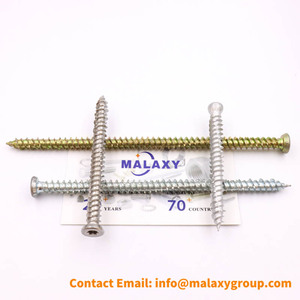 MALAXY acero al carbono Multi Fix T30 <span class=keywords><strong>7</strong></span> 5mm Torx cabeza plana puerta ventana Marco tornillo Torx Drive <span class=keywords><strong>7</strong></span>,5mm Hi Lo rosca tornillos de hormigón - Product Image 6