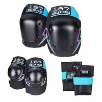 Ensemble de protections importées 187 Killer Pads pour genoux et poignets, pour adultes, pour le roller/skateboard/le ski/le cyclisme
