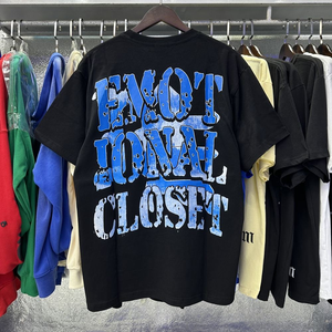 Nuova <span class=keywords><strong>Serie</strong></span> di T-Shirt Unisex Hip Hop in Cotone 100% Pesante, Stile Streetwear Vintage con Lavaggio Sbiancato e Motivo 3D Ecologico - Product Image 2
