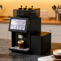 Machine à café commerciale automatique, du grain à la tasse, pour café frais et lait, avec distributeur, chaudière en acier inoxydable, 9 bars, 14 pouces, SDK, WiFi
