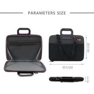 Modern Durable 13-15 Inch EVA Slim Laptop Briefcase with Dedicated <b>Tablet</b> Compartment <b>Waterproof</b> & Lightweight for Work Travel - Product Image 5