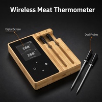 Thermomètre numérique sans fil pour viande, moniteur de température alimentaire BT, thermomètre à lecture instantanée, sonde de cuisson, testeur pour barbecue et cuisine