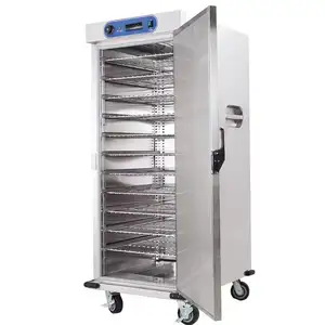 Hot Selling Commerciële Elektrische Banket Trolley Mobiele 11 Trays Voedsel Warmer Kar Rechtop Verwarmde Kast Met Wiel