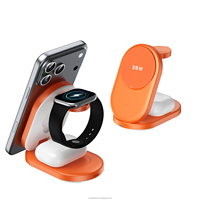 2026 Groothandel 3-in-1 ODM Kleur LOGO Draadloos Snellaadstation met QC3.0 OTP 25W Output Dubbele Mobiele Telefoonlader