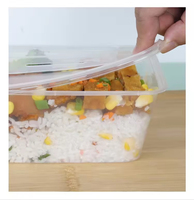 Mercura Contenants de préparation des repas modernes et simples, réutilisables, sans BPA, hermétiques, compatibles micro-ondes, avec couvercles en PP moulé par injection