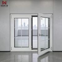 Ventana Abatible Moderna Multiusos de PVC con Doble Acristalamiento, Vidrio Low-E Tintado y Resistente al Viento para Cocina y Baño