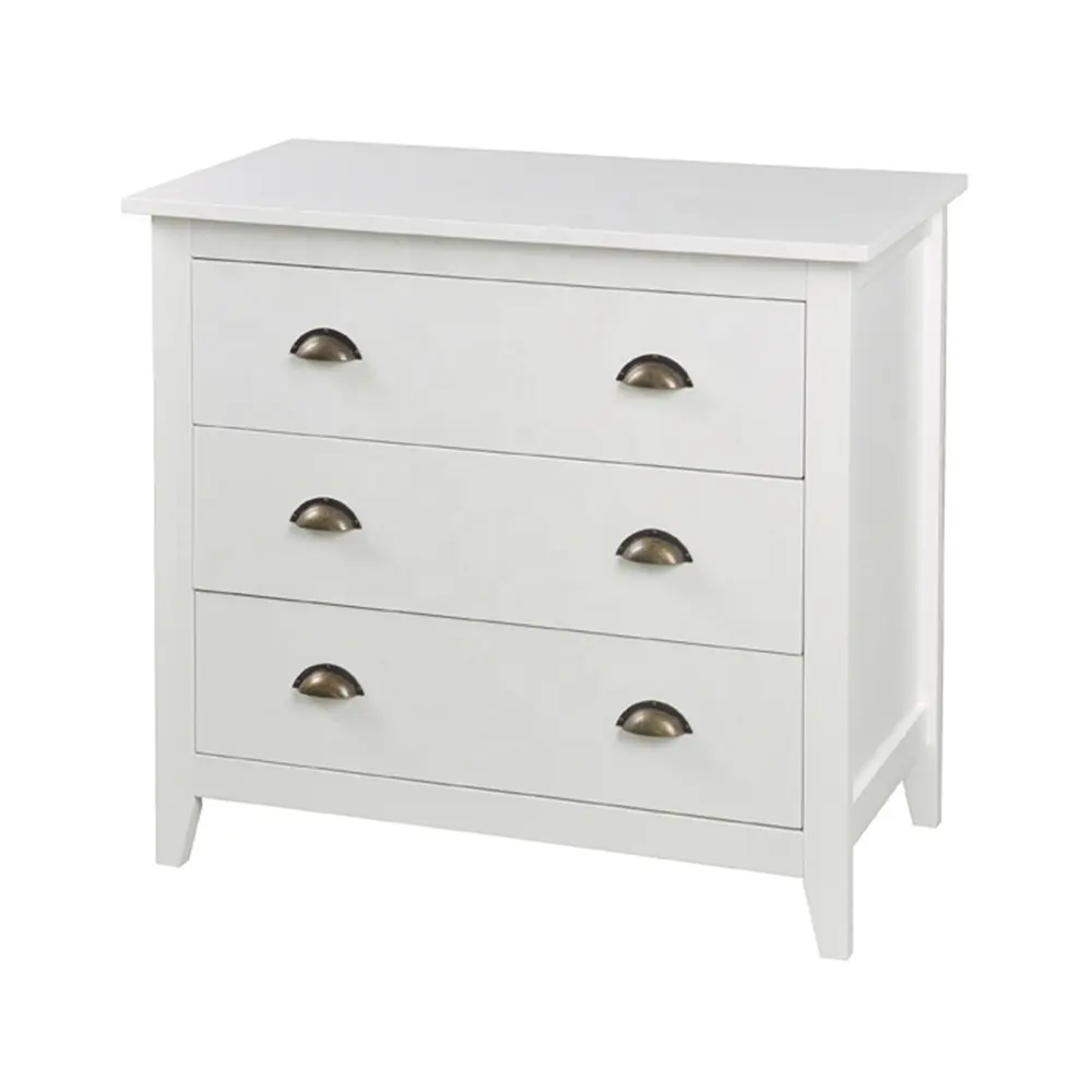 Wooden Console Table White Dresser Cabinet Chest of Drawers Storage Organizer