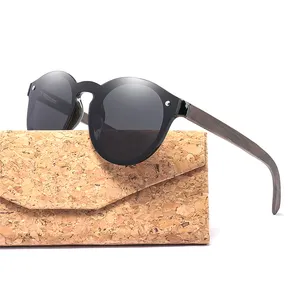 new popular wood grain case bamboo sunglasses men women wholesale plastic frame wooden sunglasses