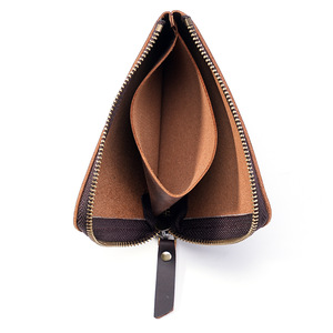 Men's <b>RFID</b> <b>Blocking</b> Oil Wax Leather <b>Wallet</b> Top-Grain Cowhide Short Bifold with Zipper Coin Pocket Vintage Style Custom Engraving - Product Image 2