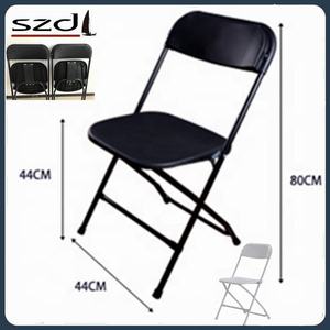 الجملة أثاث زفاف للطي كراسي زفاف أبيض كراسي بلاستيكية قابلة للطي SD-19 - Product Image 6