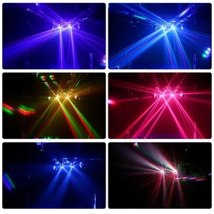 Chuyên Nghiệp Mới <span class=keywords><strong>200W</strong></span> chùm <span class=keywords><strong>Strobe</strong></span> LED Đèn sân khấu 18 cái RGBW 4in1 vô hạn Phantom + laser cho Disco DJ - Product Image 3