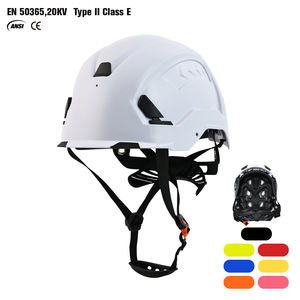 Casque de sécurité de type II, casque de chantier, ANSI Z89.1 classe E, protection latérale contre les impacts, coque en ABS, <span class=keywords><strong>suspension</strong></span> réglable à 4 points en <span class=keywords><strong>tissu</strong></span> à cliquet - Product Image 1