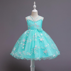 Princess Dress For Girls Sleeveless Tulle A-Line Sweetheart Neckline Flower Girl Dress Purple Pink Gray Light Blue Green - Product Image 5