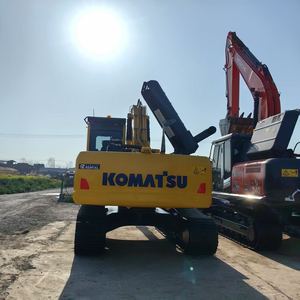Excavatrice sur chenilles hydraulique Komatsu PC200 d'occasion, 20,7 tonnes, 90 % neuve, moteur diesel japonais d'origine, boîte de vitesses, pompe, PLC, moteur, EPA, CE - Product Image 2