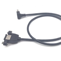 Kabel Ekstensi USB 2.0 Male to Female 1m Dengan Lubang Panel Mount Sekrup Kabel USB Kabel USB-C