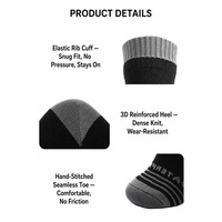 Chaussettes de randonnée unisexes personnalisées OEM, imperméables, à membrane 3 couches, séchage rapide, respirantes, anti-abrasion, pour la pêche, le ski et les sports.