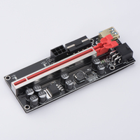 Extensor de Tarjeta PCI-E X16 1x a 16x DYD TECH VER009S con Adaptador de Cable de Alimentación SATA de 15 Pines a 6 Pines para Ranuras PCI-E 1x/4x/8x/16x