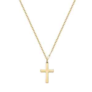 Collar de Acero Inoxidable con Baño de Oro de 18K, Clásico, Refinado, Hipoalergénico, Cadena Ajustable para Uso Diario, Bodas, Colgante Elegante - Product Image 1