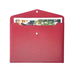 Plastic Transparant Document Mappen Met Snaps Knoppen Pvc Knop Envelop Pouch A4 Bestandsmap