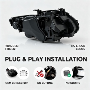 Conjunto de Faros LED para <span class=keywords><strong>BMW</strong></span> Serie 3 E92 E93 M3 2006-2009, Ojos de Ángel, DRL, Señal de Giro, Luz Alta, Lámpara Delantera, Actualización Retrofit - Product Image 4