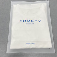 Sacs d'emballage pour vêtements en plastique CPE PE givré avec fermeture éclair mate, personnalisables avec logo imprimé, écologiques, vente en gros