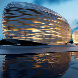 Panneaux de <span class=keywords><strong>façade</strong></span> UHPC architecturaux modernes sur mesure, mur-rideau en béton ultra-performant pour revêtement extérieur de bâtiment - Product Image 6