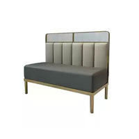 Tables et chaises de salle à manger modernes et minimalistes en pierre de quartz, banquettes et canapés en acier inoxydable pour restaurants de thé au lait de luxe léger
