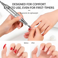 Support professionnel pour embouts de ponceuse à ongles, rangement pour papier de ponçage, moteur brossé haute puissance 35000 tr/min pour salon, ABS OEM/ODM