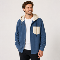 Vestes d'automne et d'hiver sur mesure pour hommes, sweat-shirts à boutons, hauts vintage avec motif brodé, manteau personnalisé