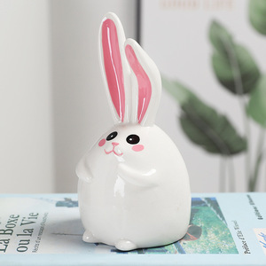 Hucha de cerámica Ruijie Rabbit Money Box para niños, regalo, almacenamiento portátil de monedas con diseño de apertura y cierre. - Product Image 4