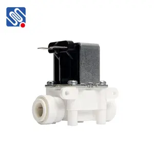 Meishuo FPD360W small plastic one way 3/8" 24vdc electric plastic electric solenoid valve for water purifier