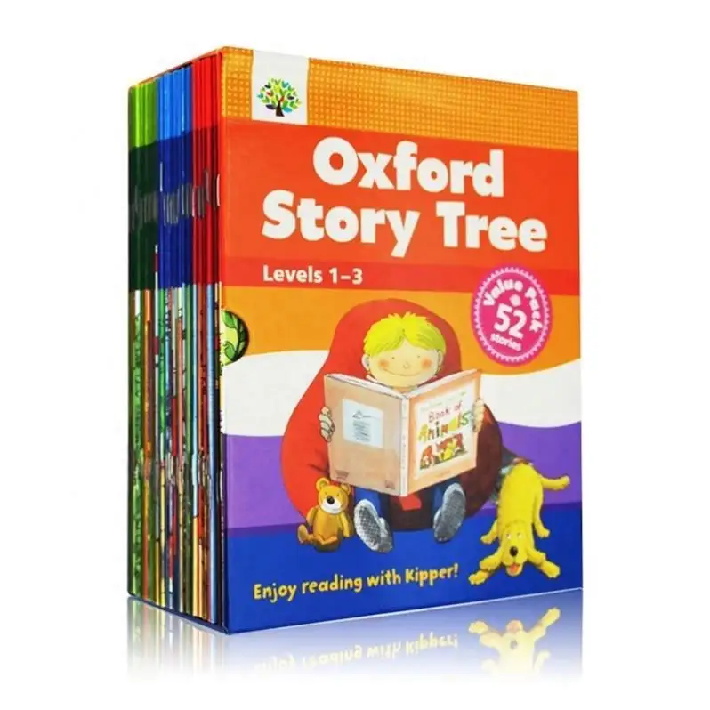 Hot 52 Books 1-3 Level Oxford Story Tree Baby English Story Picture Book Baby Children Educational Toys