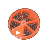 Palmer split shot morsure plomb de pêche plomb toboggan accessoires de pêche plombs poids pêche ensemble boîte en stock poids en gros