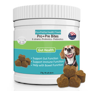 Compra a granel Pro + Pre mordeduras para perros, golosinas Pro + Pre de alta calidad, masticables suaves para la salud intestinal, marca privada Pro + Pre masticables - Product Image 1