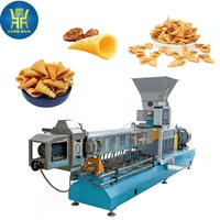 Ligne de production automatique de snacks croustillants frits, extrudeuse de chips Bugles, machine à fabriquer des snacks en granulés