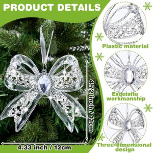 Angel Ballet Girl Transparent <b>Plastic</b> Acrylic Custom Size Hanging Ornaments Pendant for Christmas <b>Tree</b> Decorations - Product Image 2