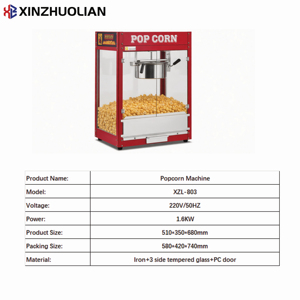 Máquina de Palomitas de Maíz Eléctrica Industrial Antiadherente Automática, Capacidad de 8 oz, Potencia de 1.6KW, Compatibilidad con Múltiples Enchufes, Alta Eficiencia - Product Image 3
