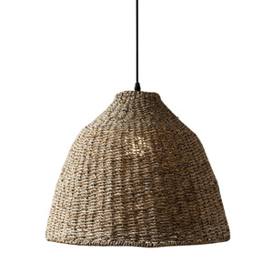 Lampe suspendue en rotin style Wabi Sabi, E27 LED, tête unique, ronde, faite à la main, pour salon de thé, chambre à coucher, salon - Product Image 5
