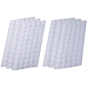 High Quality 2 Million Pairs Spot Factory Wholesale 16mm White Adhesive Hook And Loop Coins/dots