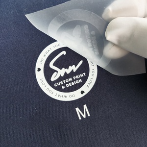 Etiquetas Personalizadas Termoadhesivas para Cuello <span class=keywords><strong>de</strong></span> <span class=keywords><strong>Ropa</strong></span> con Logo y Talla, Etiqueta Flexible para <span class=keywords><strong>Ropa</strong></span> con Logo por Transferencia <span class=keywords><strong>de</strong></span> Calor y Sin Etiqueta para Camisetas - Product Image 3