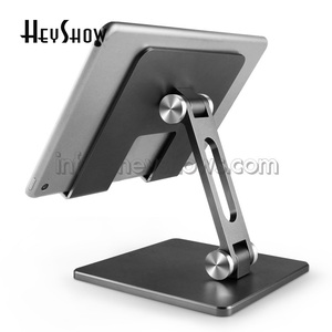Bàn Phổ Quát Máy Tính Bảng Đứng Kim Loại Gấp Máy Tính Bảng Hiển Thị Chủ Ipad Hỗ Trợ Điện Thoại Di Động Giá Màu Xám Bạc - Product Image 1