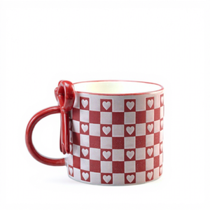 Tazza in Ceramica con Fiocco Squisito, Regalo per Ragazze, Tazza da Caffè di Tendenza con Design Accattivante - Product Image 6
