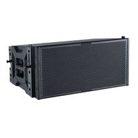 Enceinte Line Array active professionnelle 10 pouces 2 voies LA10 avec haut-parleurs en néodyme, design en bois, puissance de sortie 80W/300W