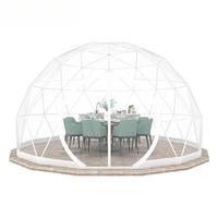 Tente Dôme Transparente Sphérique en PVC Moderne Quatre Saisons Hautement Imperméable à Une Chambre avec Structure en Acier Galvanisé à Chaud pour le Camping