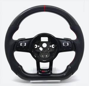 大众/大众MK7发光二极管方向盘碳纤维Polo <span class=keywords><strong>GTI</strong></span> R GTD GTE高尔夫7 7.5帕萨特CC R-Line - Product Image 2